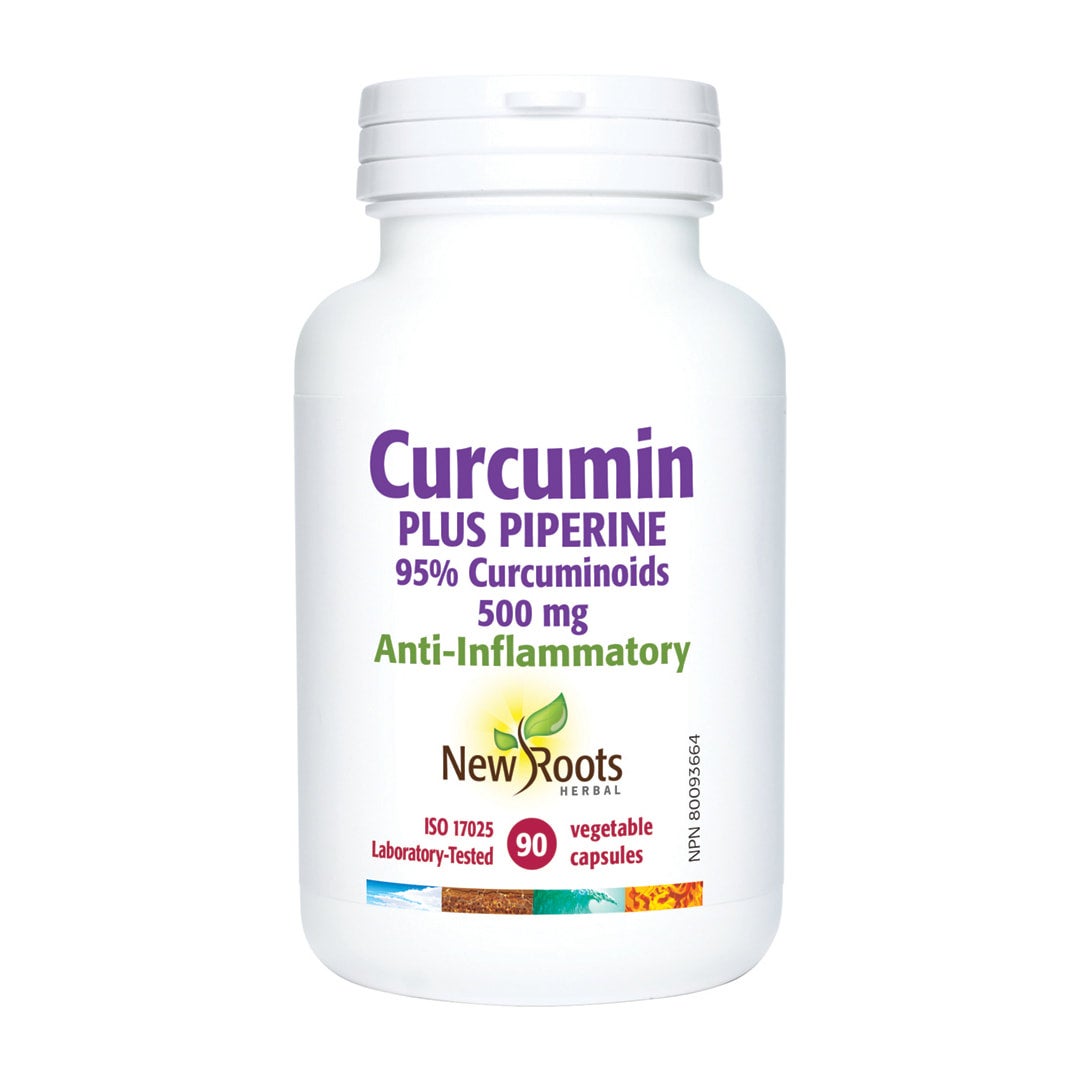 Curcumine + pipérine 500 mg, 90 gélules 
